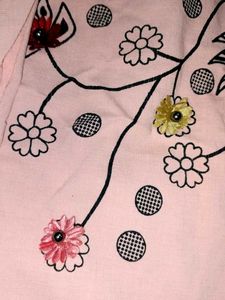Pink Floral Print Oversized T-Shirt