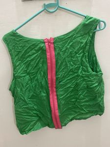 Green Crop Top unused