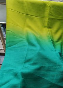 Gorgeous green 💚 ombre saree with light &amp; dark sh