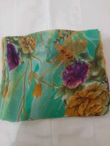80)new Multicolour Printed Saree