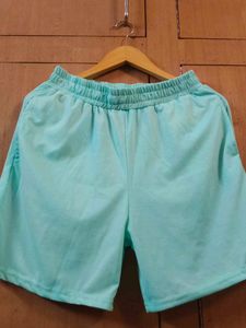 Light Blue T-Shirt 👕 With Shorts 🩳- Casual Basic