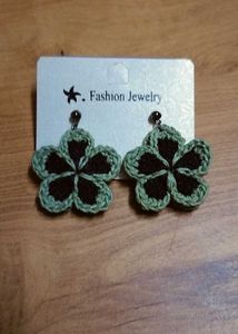 Crochet Earrings (Flower Pattern)