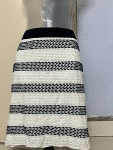 Pintrest Branded Striped A-Line Skirt
