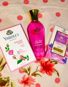 🪻2 Set Yardley Compact Perfume,Soap Combo