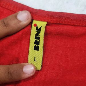 Red &#34;The Fashion&#34; Long Sleeve Top