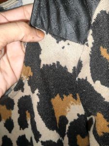 Derek Heart Leopard Print Winter Dress