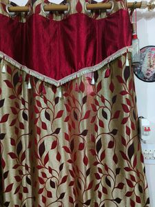 11 Beautiful Maroon Petalled Curtains