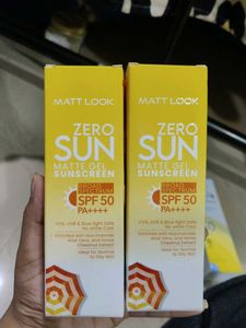 Mattlook zero sun matte gel sunscreen