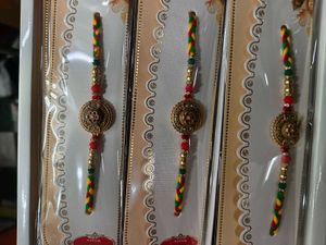 Beautiful Rakhi Set(75/- Per Set)