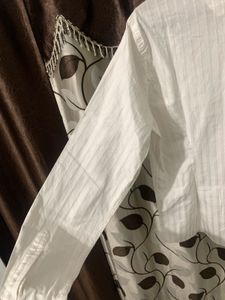 ZUDIO WOMEN'S WHITE POPLIN SHIRT