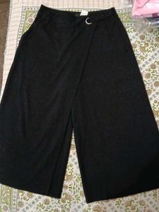 Black Wide Leg Culottes