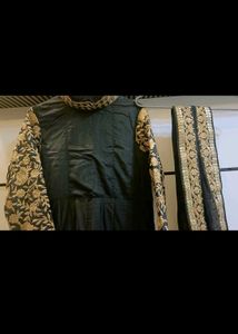 Black &amp; Gold Anarkali