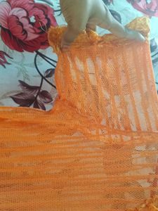 Orange Striped Dress