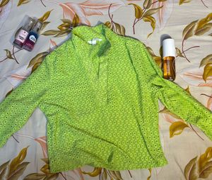 H&amp;M light green beach full sleeve top