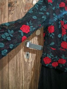 Red Embroidered Beautiful Dress