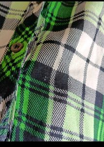 Checked Cropped Shirt