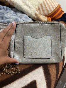 Silver Sling Bag
