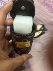 1 Leather Keychain Pouch- For Money/ Lipstick 💄