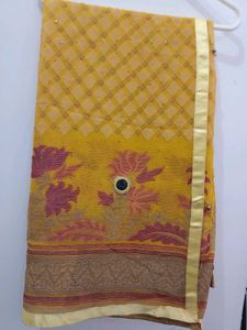 Elegant Floral Saree