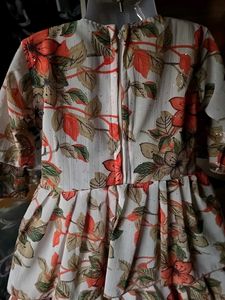 Girls Floral Print Party Dress