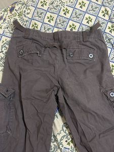 Brown Grey Cargo Pants