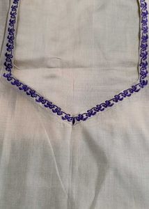 Embroidered Kurta In Silk