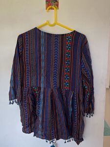 Blue Short kurti