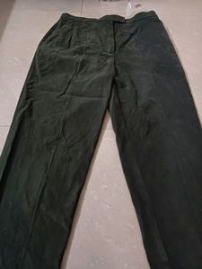 Dark Olive Velvet Pants