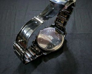 SACORRA Black Quartz Watch (Used)