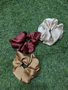 Satin Soft Hair Scruchies ( Pack Of 6)