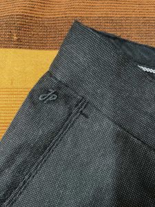 John Players Men Dark Grey Viscose Formal Trouser