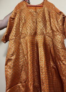 Orange festive gown