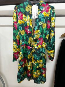 Floral Print Mini Dress