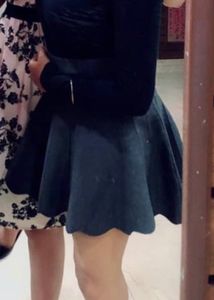 Grey Skirt Short