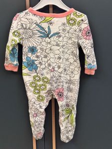 Cute Floral Baby Onesie