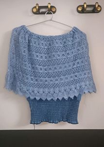 Off shoulder Denim Top