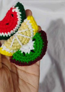 fruit Slice Keychains