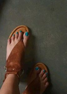👍🏻Branded Ankle Strap Flat Sandal For Women&#39;s 😎