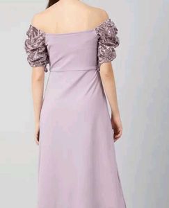 Lilac Sequin Top Maxi Dress