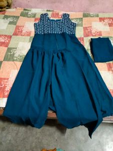 Teal Palazzo Pant Suit