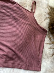 Mauve Ribbed Tank Top