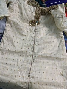 Embellished Cream Kurti