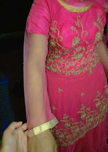 Pink 🩷 Gown/Anarkali Suit &#34;Women&#34; I 36in