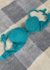 Teal Lace Bra