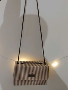 Striped Clutch