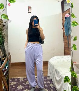 Lavender Jogger Pants.