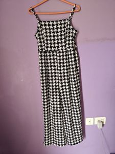 Houndstooth Jumpsuit Dress