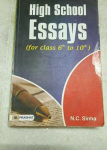 High School Essay Book For Class 6th To 10th