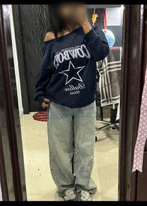 Cowboys Graphic Print Sweatshirt
