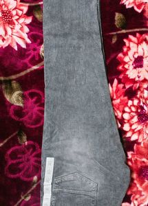 Stylish Gray Denim Jeans